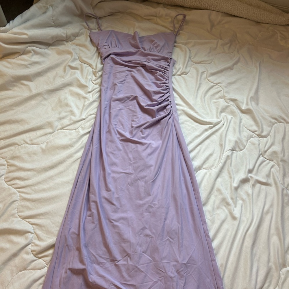 purple bodycon dress